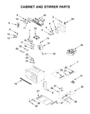 Cabinet and stirrer parts