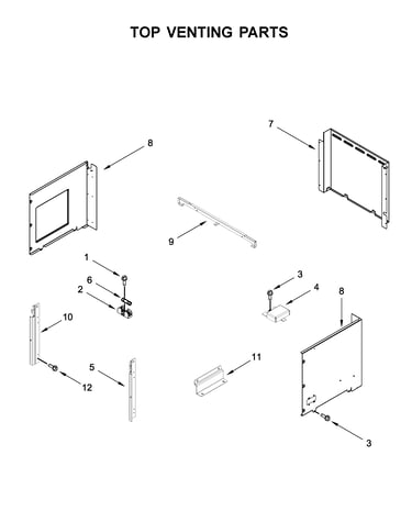 Top venting parts