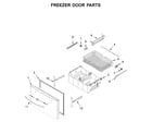 Whirlpool WRX735SDHW01 freezer door parts diagram