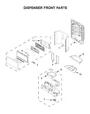 Dispenser front parts