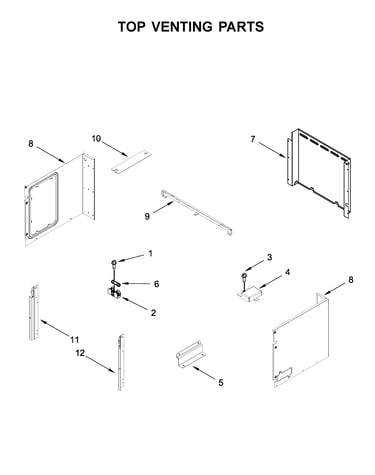 Top venting parts