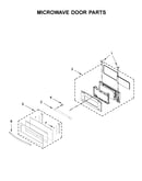 Microwave door parts