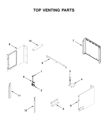 Top venting parts
