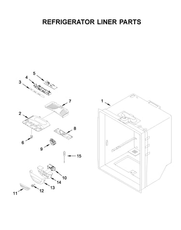 Refrigerator liner parts