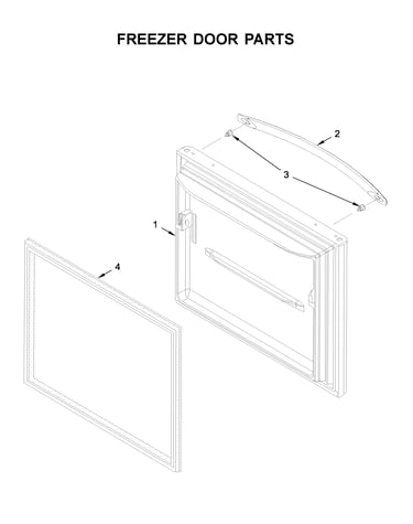 Freezer door parts