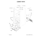 Whirlpool WRB119WFBB01 cabinet parts diagram