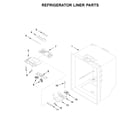 Whirlpool WRB119WFBB01 refrigerator liner parts diagram
