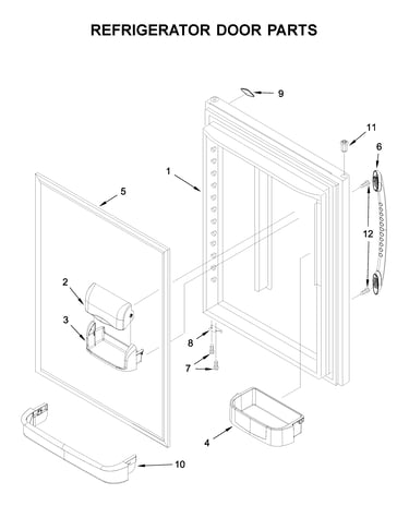 Refrigerator door parts