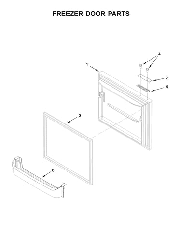 Freezer door parts
