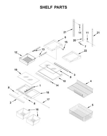 Shelf parts