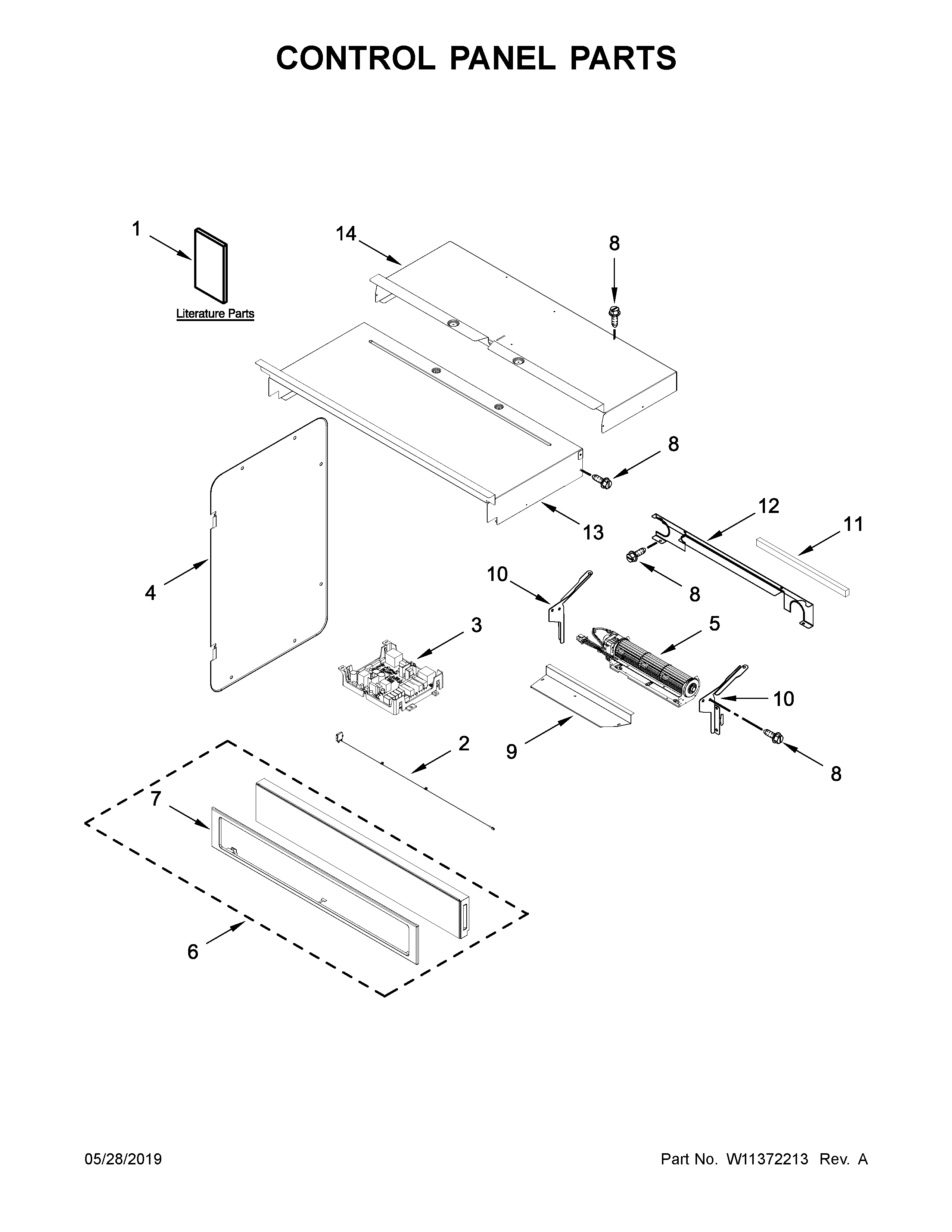 Control panel parts