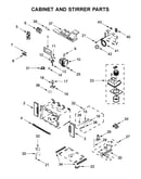Cabinet and stirrer parts