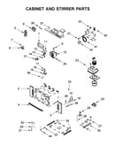 Cabinet and stirrer parts