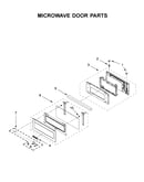 Microwave door parts