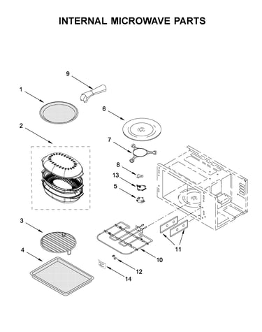 Internal microwave parts