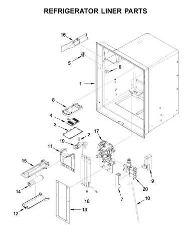 Refrigerator liner parts