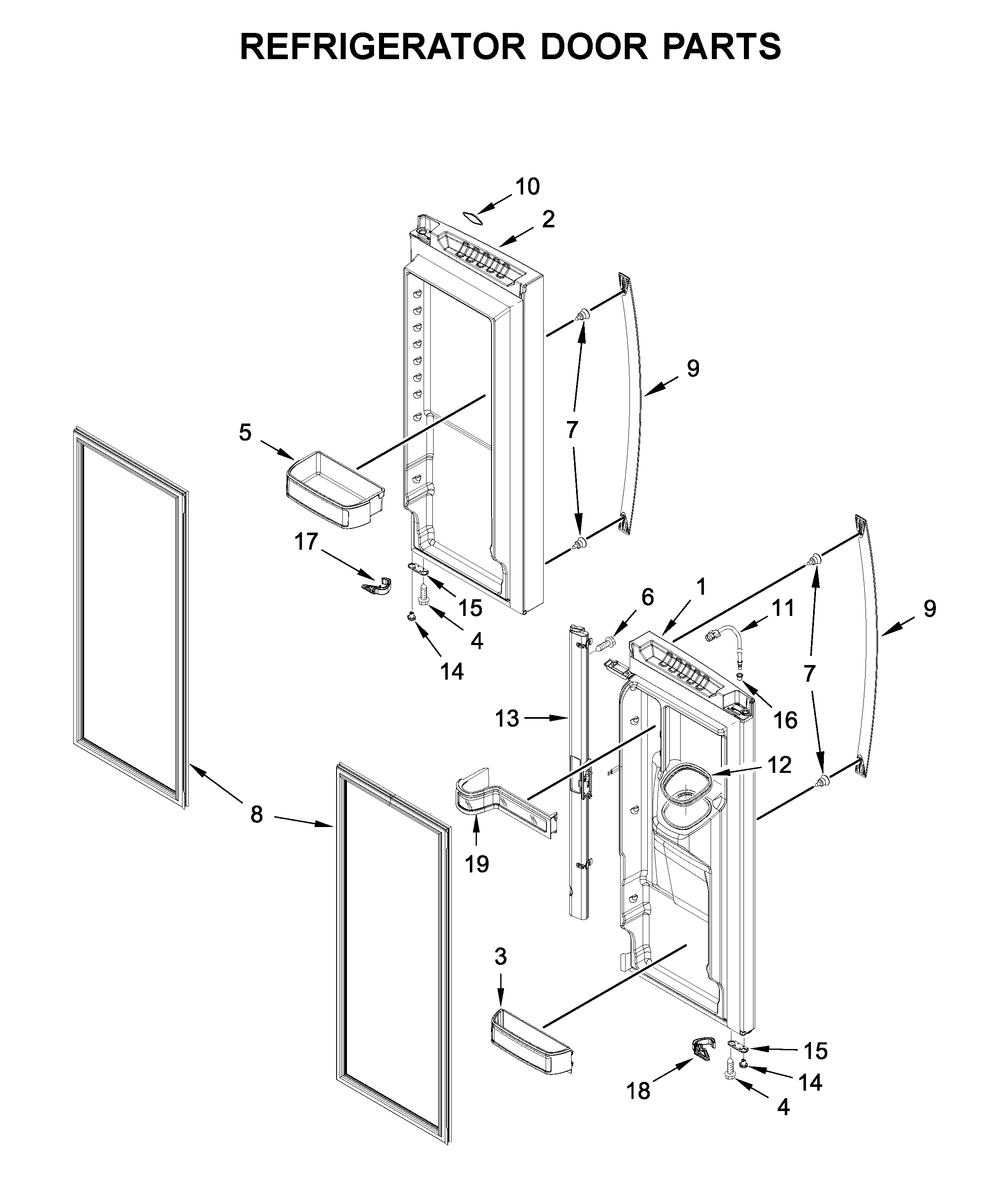 REFRIGERATOR DOOR PARTS