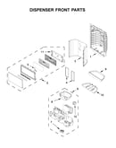 Dispenser front parts