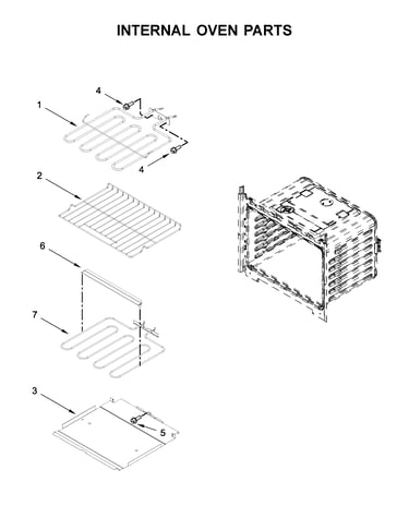 Internal oven parts