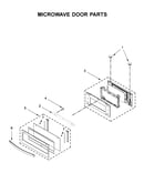 Microwave door parts