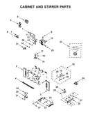 Cabinet and stirrer parts