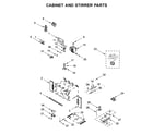 Whirlpool WOC54EC7HW03 cabinet and stirrer parts diagram
