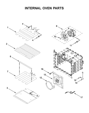 Internal oven parts