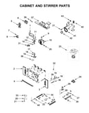 Cabinet and stirrer parts