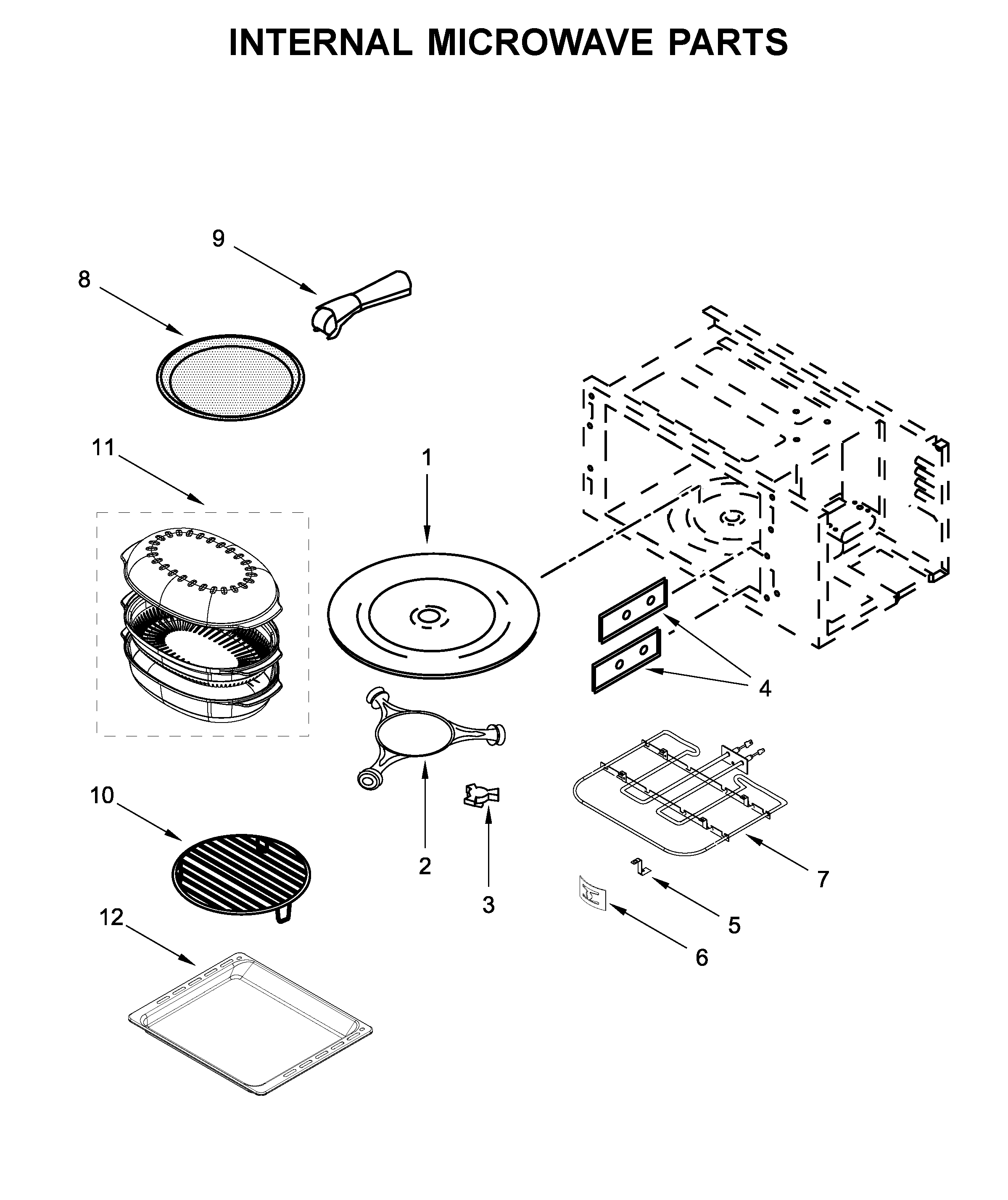 INTERNAL MICROWAVE PARTS