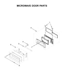 Microwave door parts
