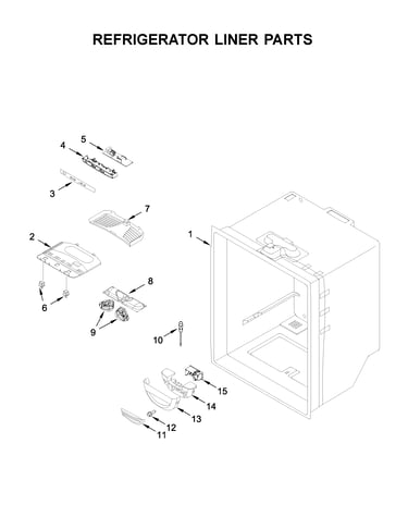 Refrigerator liner parts