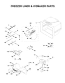 Freezer liner & icemaker parts