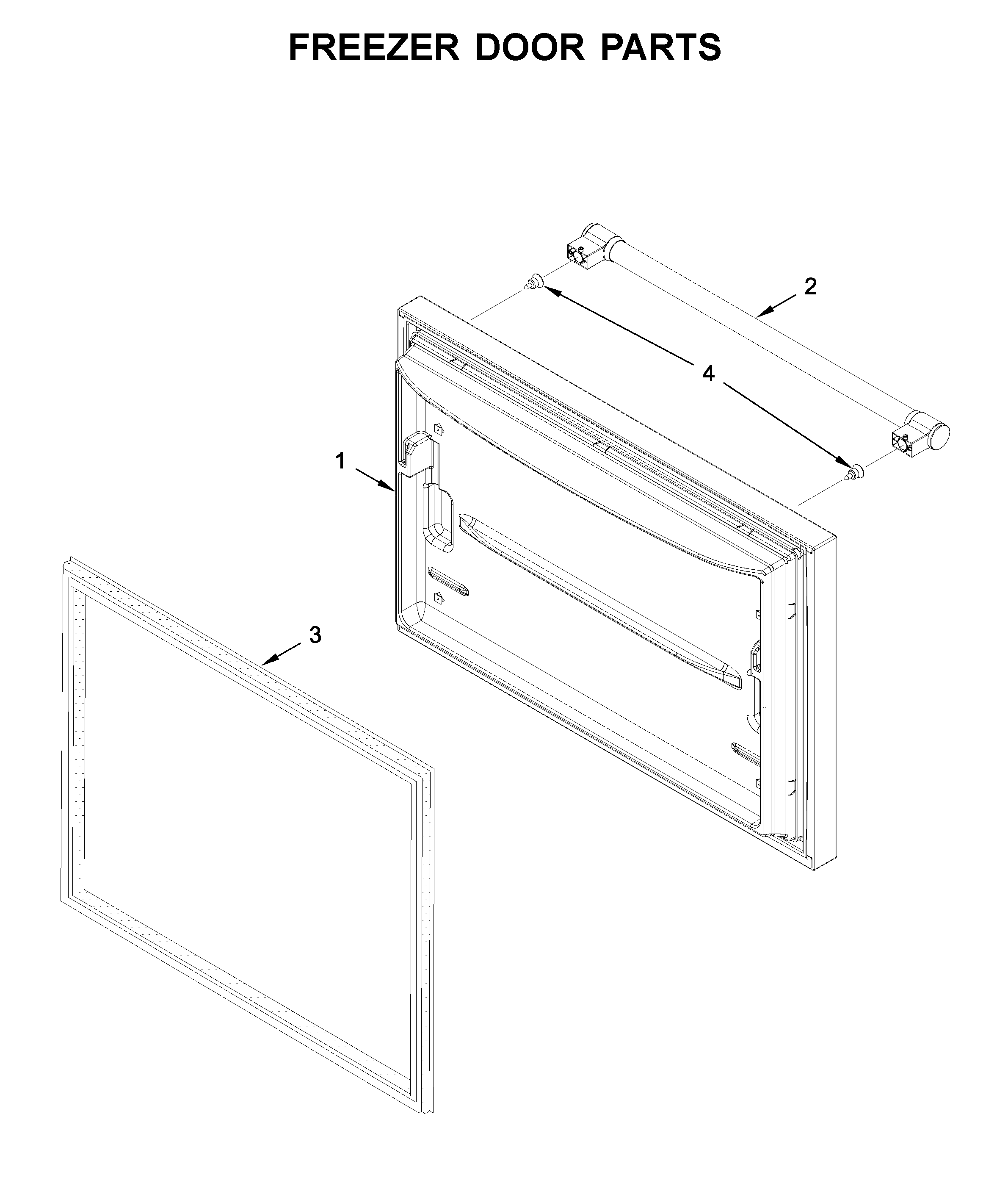 Freezer door parts