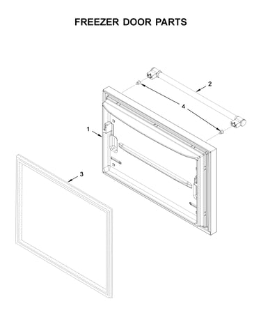 Freezer door parts