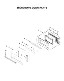 Microwave door parts
