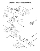 Cabinet and stirrer parts