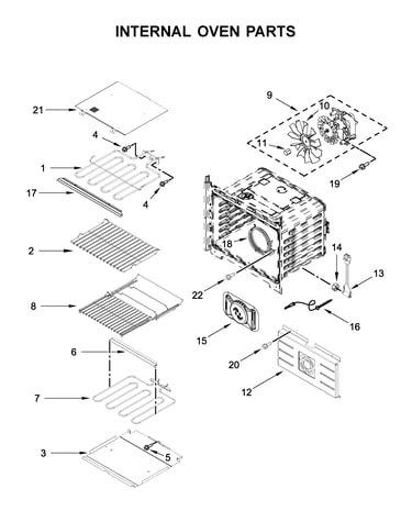 Internal oven parts