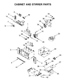 Cabinet and stirrer parts
