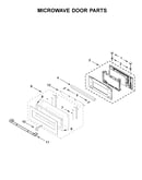 Microwave door parts