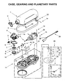 Case, gearing and planetary parts