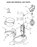 Base and pedestal unit parts