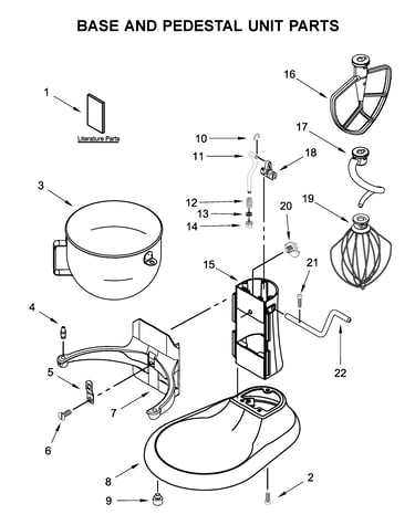 Base and pedestal unit parts