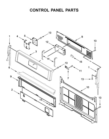 Control panel parts
