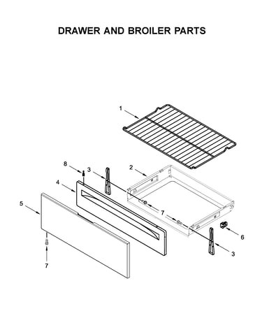 Drawer and broiler parts