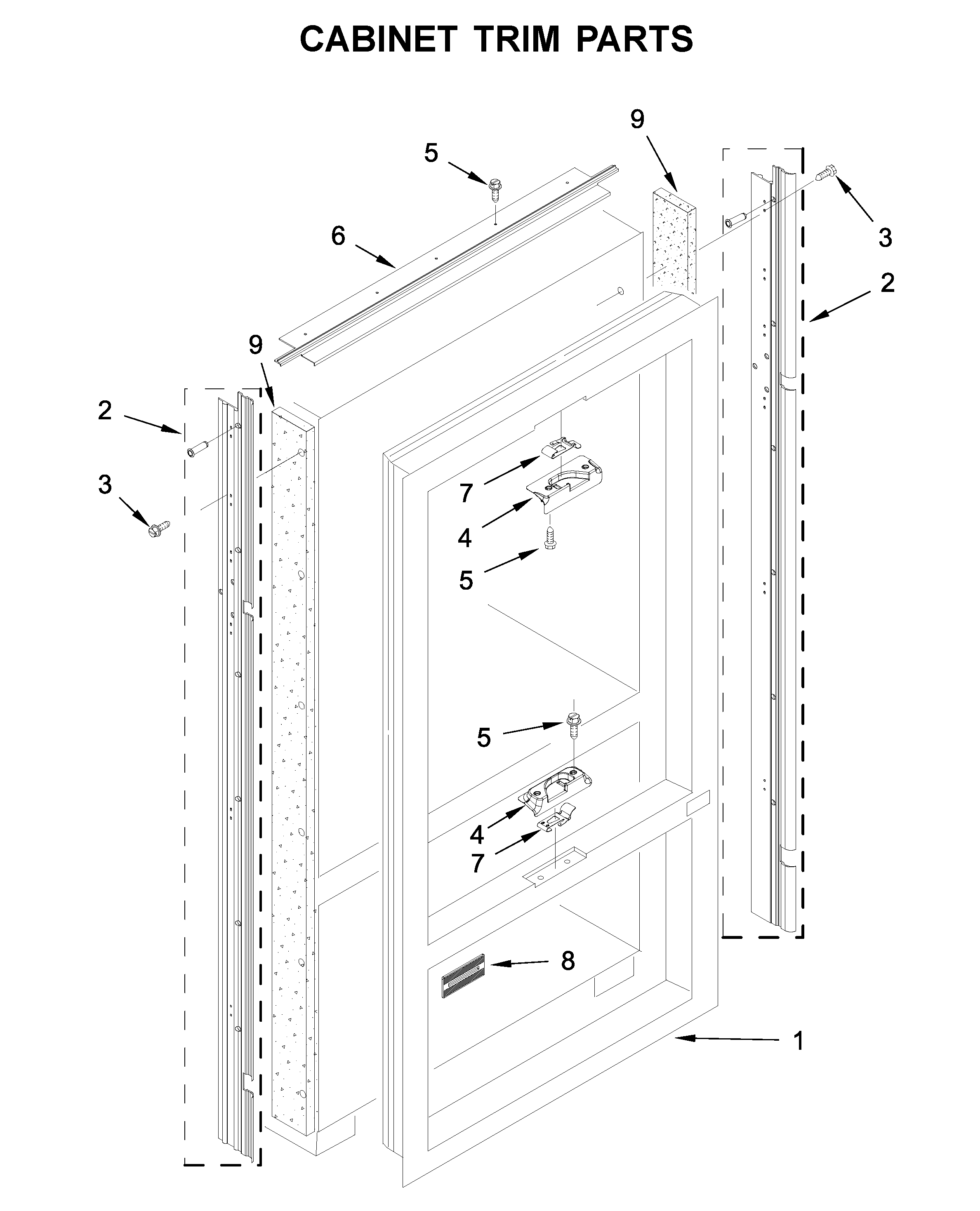 Cabinet trim parts