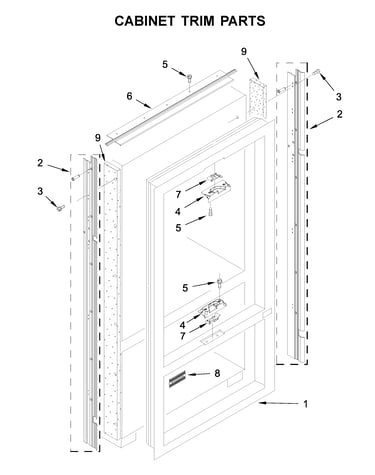 Cabinet trim parts