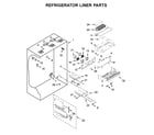 KitchenAid KBFN402ESS01 refrigerator liner parts diagram