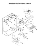 Refrigerator liner parts