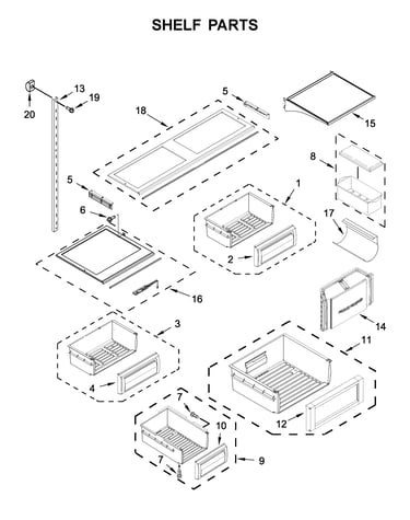 Shelf parts