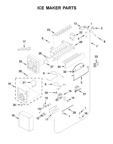 Ice maker parts